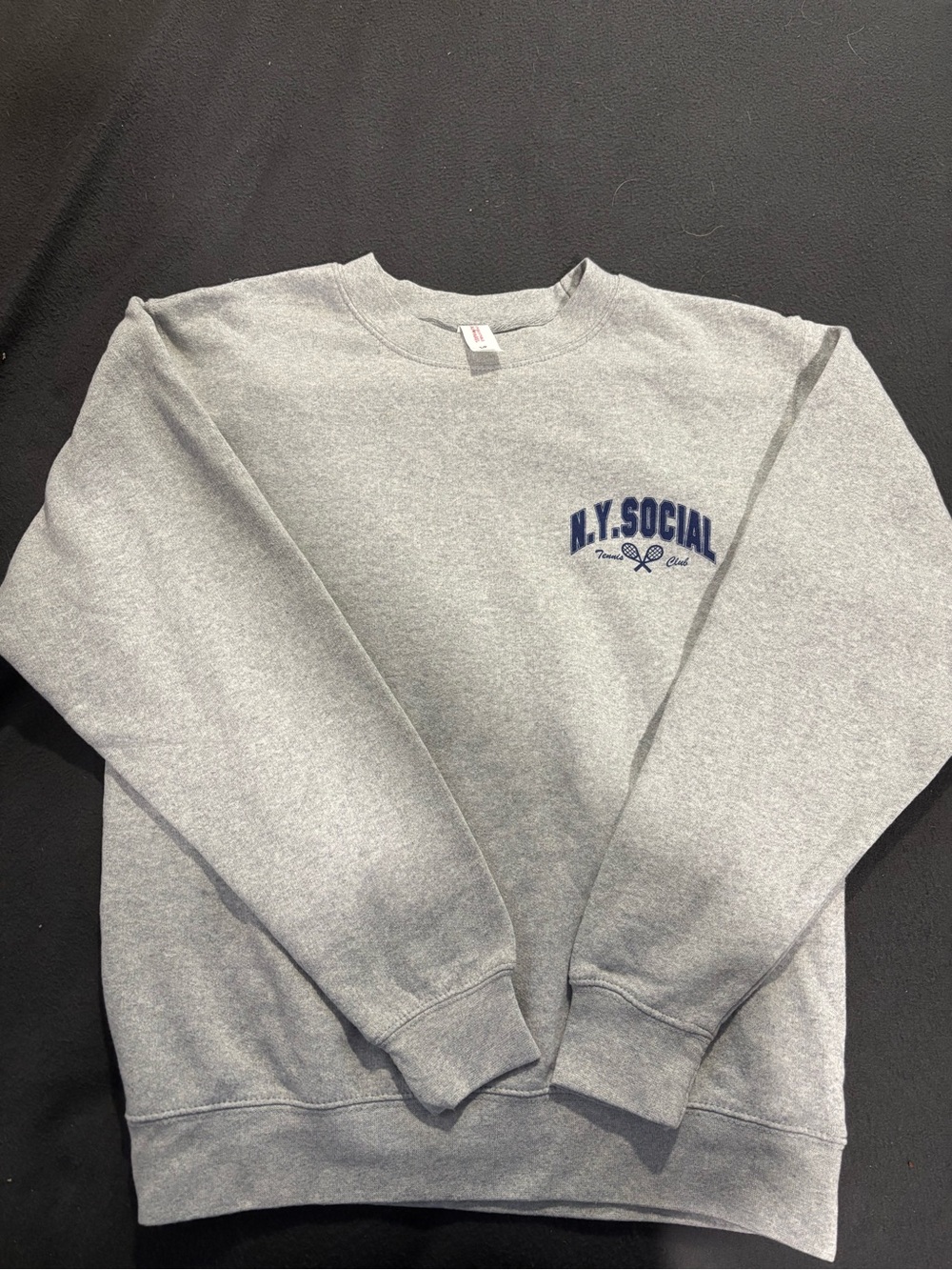 N.Y. Social women’s Gray Crewneck Sweatshirt
